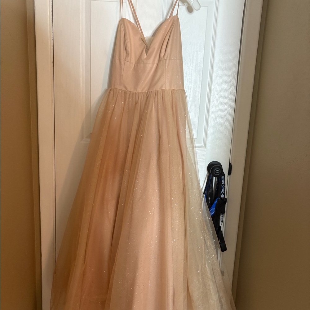 Elegant Cream Prom Dress